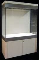 Viewall® Wall standing display case.